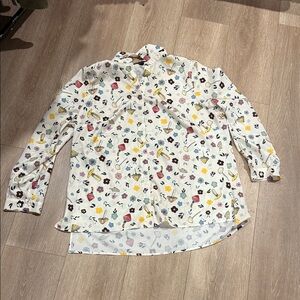 Eloquii Multicolor Floral Blouse